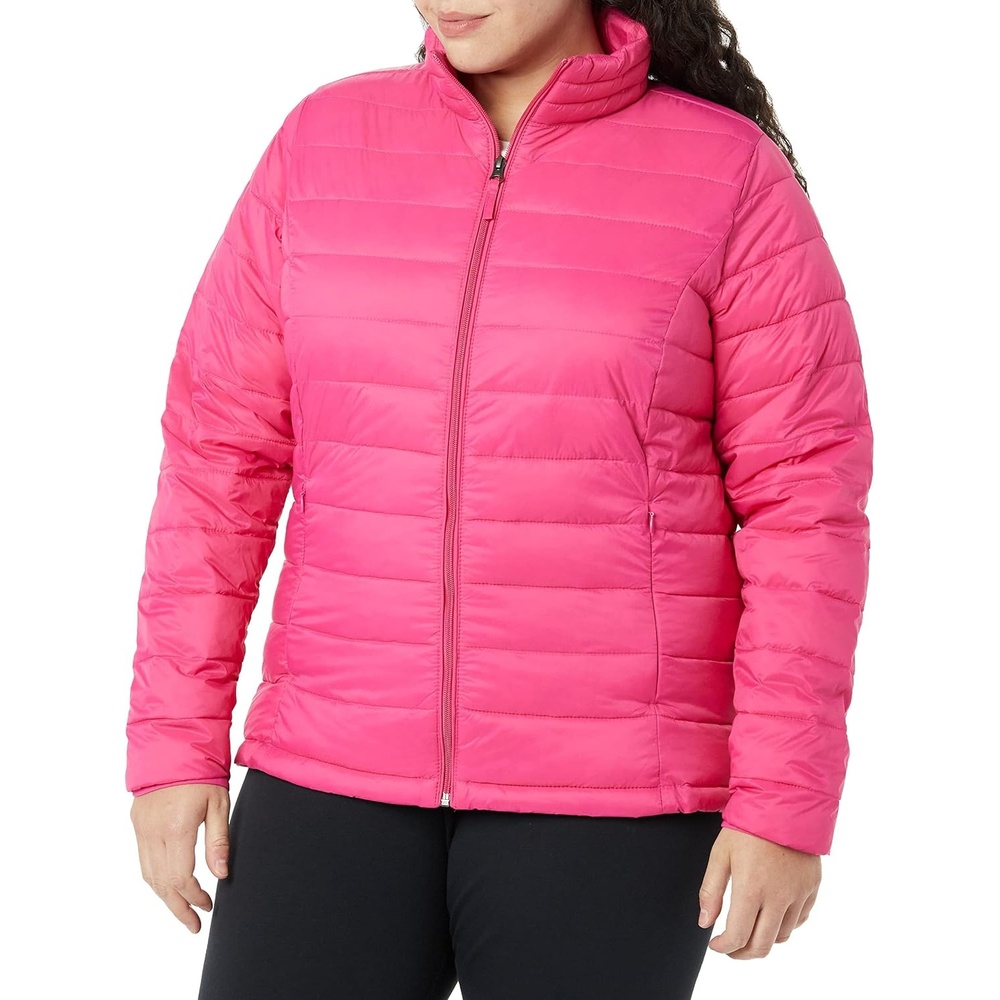 image:imageAmazon Essentials Womens Lightweight LongSleeve WaterResistant Packable Puffer Jacket Available in Plus SizeHot Pink