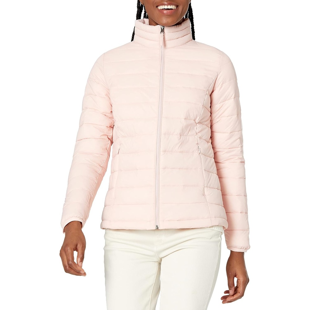 image:imageAmazon Essentials Womens Lightweight LongSleeve WaterResistant Packable Puffer Jacket Available in Plus SizeRose