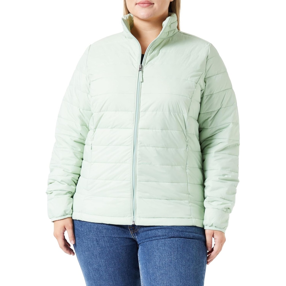 image:imageAmazon Essentials Womens Lightweight LongSleeve WaterResistant Packable Puffer Jacket Available in Plus SizeSage Green