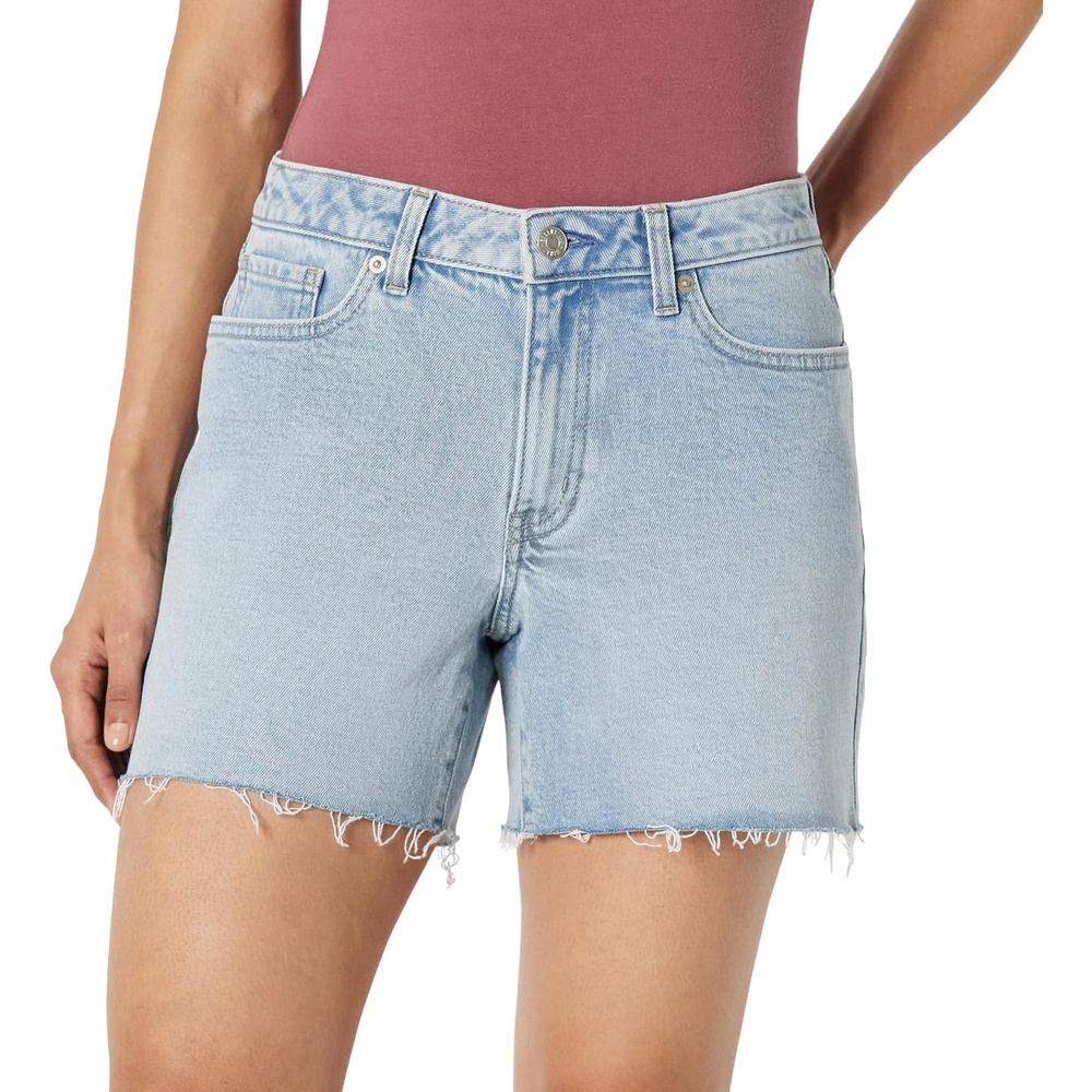 image:imageAmazon Essentials Womens Low Stretch MidRise RegularFit Jean ShortStone Light Wash