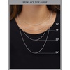 Amazon Essentials 14K Gold Plated Paperclip Chain Necklace(Silver)