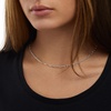 Amazon Essentials 14K Gold Plated Paperclip Chain Necklace(Silver)