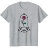 Amazon Essentials Boys’ Princess Belle Beauty and the Beast Quote T-Shirt, White, Small(Heather Grey)
