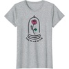 Amazon Essentials Boys’ Princess Belle Beauty and the Beast Quote T-Shirt, White, Small(Heather Grey)