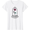 Amazon Essentials Boys’ Princess Belle Beauty and the Beast Quote T-Shirt, White, Small(White)