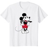 Amazon Essentials Disney Men’s Standing and Smiling Retro Mickey T-Shirt, White, Small(White)