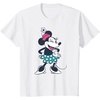 Amazon Essentials Disney Standing and Winking Retro Minnie T-Shirt(White)