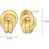 Amazon Essentials Love Knot Earrings for Women – Gold-Tone Fine Silver Plated, Trendy Jewelry