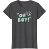 Amazon Essentials Men’s Mickey Oh Boy T-Shirt, Black, Small(Dark Heather Grey)