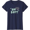 Amazon Essentials Men’s Mickey Oh Boy T-Shirt, Black, Small(Navy Blue)