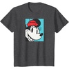 Amazon Essentials Men’s Minnie Boxed Portrait T-Shirt, Black, Small(Dark Heather Grey)