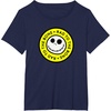 Amazon Essentials Men’s Nightmare Before Christmas Jack Circle Rad To The Bone T-Shirt, Black Graphic Print, Small(Navy Blue)
