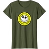 Amazon Essentials Men’s Nightmare Before Christmas Jack Circle Rad To The Bone T-Shirt, Black Graphic Print, Small(Olive Green)