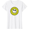 Amazon Essentials Men’s Nightmare Before Christmas Jack Circle Rad To The Bone T-Shirt, Black Graphic Print, Small(White)