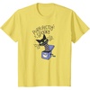 Amazon Essentials Men’s Nightmare Before Christmas Purr-fectly Spooky Cat in the Box T-Shirt, White Graphic Print, Small(Lemon Yellow)