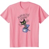 Amazon Essentials Men’s Nightmare Before Christmas Purr-fectly Spooky Cat in the Box T-Shirt, White Graphic Print, Small(Pink)