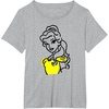 Amazon Essentials Men’s Princess Belle Linework Portrait T-Shirt, White, Small(Heather Grey)