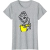 Amazon Essentials Men’s Princess Belle Linework Portrait T-Shirt, White, Small(Heather Grey)