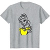 Amazon Essentials Men’s Princess Belle Linework Portrait T-Shirt, White, Small(Heather Grey)