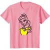 Amazon Essentials Men’s Princess Belle Linework Portrait T-Shirt, White, Small(Pink)