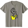 Amazon Essentials Men’s Princess Belle Linework Portrait T-Shirt, White, Small(Slate Grey)