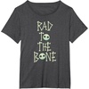 Amazon Essentials Nightmare Before Christmas Rad to the Bone T-Shirt(Dark Heather Grey)
