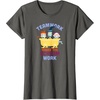 Amazon Essentials Nightmare Before Christmas Teamwork Makes the Scream Work T-Shirt(Asphalt Grey)