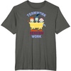Amazon Essentials Nightmare Before Christmas Teamwork Makes the Scream Work T-Shirt(Asphalt Grey)