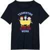 Amazon Essentials Nightmare Before Christmas Teamwork Makes the Scream Work T-Shirt(Black)