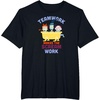 Amazon Essentials Nightmare Before Christmas Teamwork Makes the Scream Work T-Shirt(Black)
