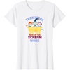 Amazon Essentials Nightmare Before Christmas Teamwork Makes the Scream Work T-Shirt(White)
