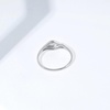 Amazon Essentials Rhodium Plated Sterling Silver Round Signet Ring Size 7, Silver