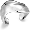Amazon Essentials Silver Cuff Bracelet for Women – Fine Silver Plated, Chunky Bangle Bracelet