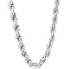 Amazon Essentials Stainless Steel 6MM Rope Chain Necklace, 24″
