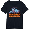 Amazon Essentials Stitch Halloween No Regrets Only Candy T-Shirt(Black)