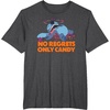 Amazon Essentials Stitch Halloween No Regrets Only Candy T-Shirt(Dark Heather Grey)