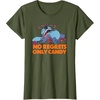 Amazon Essentials Stitch Halloween No Regrets Only Candy T-Shirt(Olive Green)