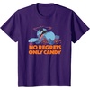 Amazon Essentials Stitch Halloween No Regrets Only Candy T-Shirt(Purple)