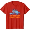 Amazon Essentials Stitch Halloween No Regrets Only Candy T-Shirt(Red)