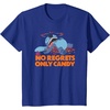 Amazon Essentials Stitch Halloween No Regrets Only Candy T-Shirt(Royal Blue)