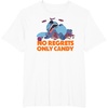 Amazon Essentials Stitch Halloween No Regrets Only Candy T-Shirt(White)