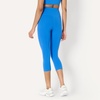 Amazon Essentials Women’s Active FormFlex Buttery Soft High Waist Capri Yoga Workout Leggings(Blue)