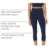 Amazon Essentials Women’s Active FormFlex Buttery Soft High Waist Capri Yoga Workout Leggings(Navy)