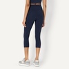Amazon Essentials Women’s Active FormFlex Buttery Soft High Waist Capri Yoga Workout Leggings(Navy)