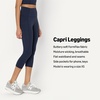 Amazon Essentials Women’s Active FormFlex Buttery Soft High Waist Capri Yoga Workout Leggings(Navy)