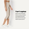 Amazon Essentials Women’s Active FormFlex Buttery Soft High Waist Capri Yoga Workout Leggings(Taupe)