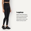 Amazon Essentials Women’s Active FormFlex Buttery Soft High Waist Yoga Workout Leggings(Black)