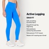 Amazon Essentials Women’s Active FormFlex Buttery Soft High Waist Yoga Workout Leggings(Ocean Blue)