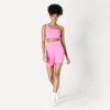 Amazon Essentials Women’s Active FormFlex Buttery Soft Light Support One Shoulder Strappy Back Sports Bra(Pink)