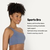 Amazon Essentials Women’s Active FormFlex Buttery Soft Light Support One Shoulder Strappy Back Sports Bra(Slate Grey)